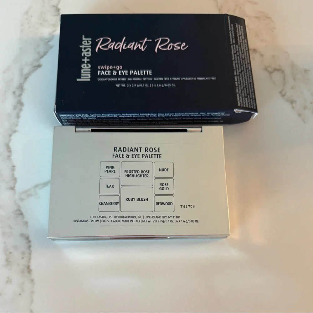 Lune and Aster Radiant Rose‎ Face & Eye Palette, NWT